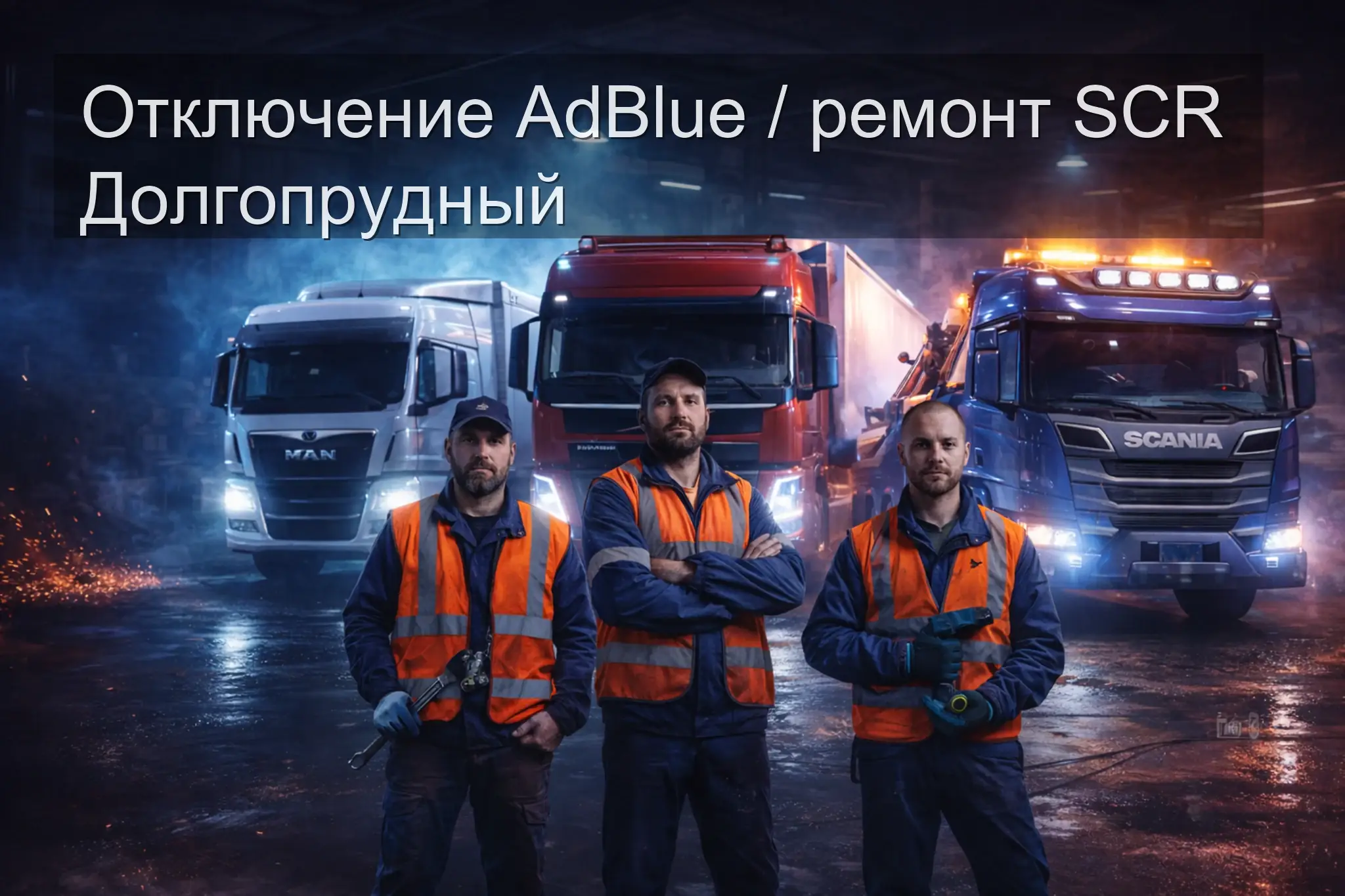 Отключение AdBlue / ремонт SCR Долгопрудный — выезд на место