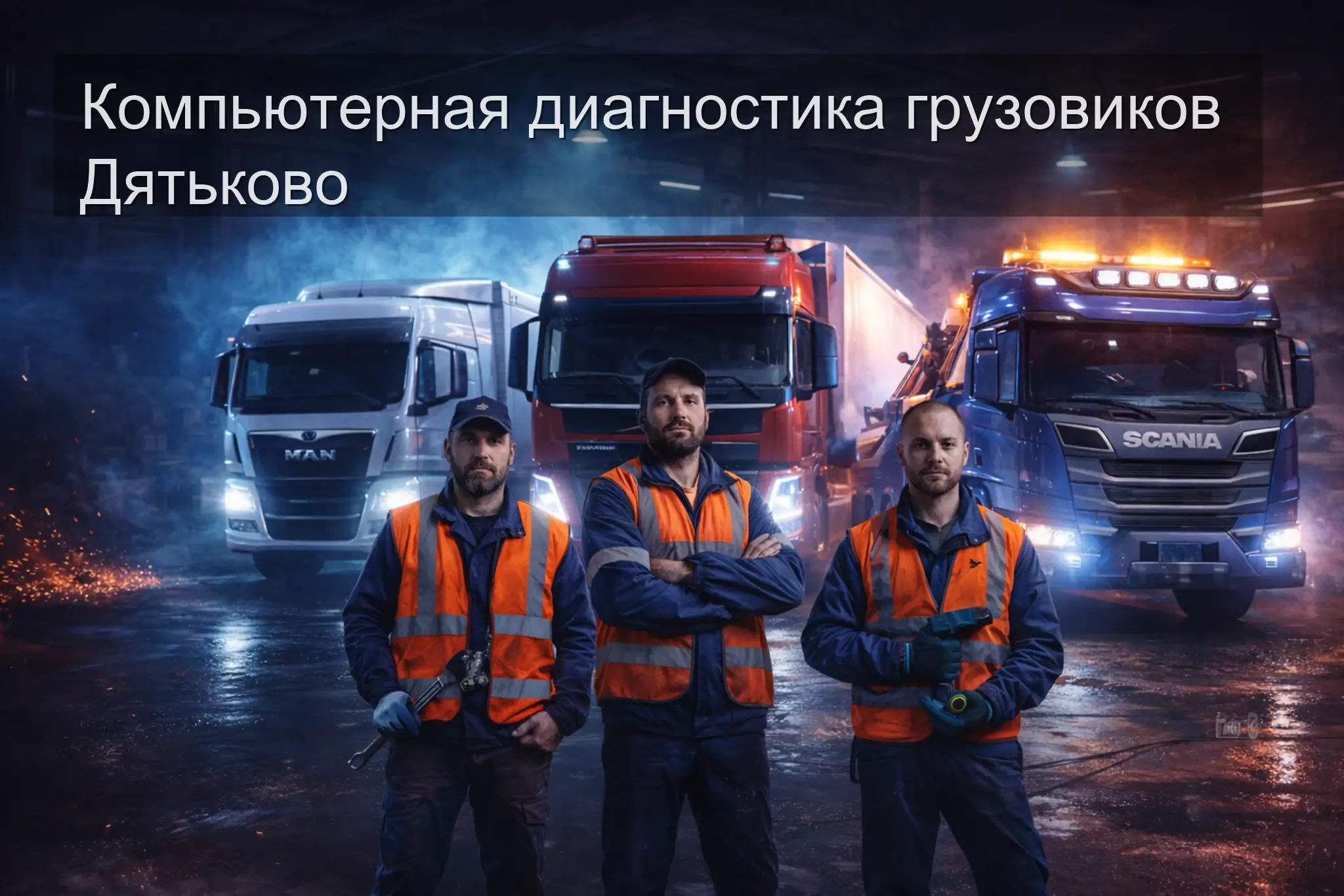 Компьютерная диагностика грузовиков Дятьково — выезд на место