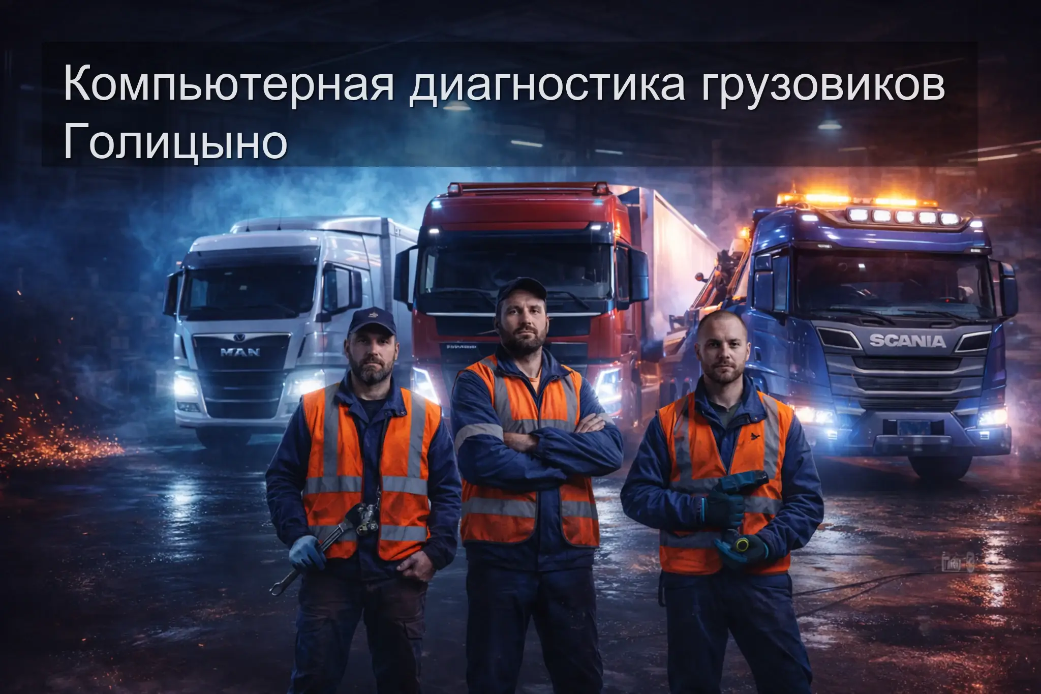 Компьютерная диагностика грузовиков Голицыно — выезд на место
