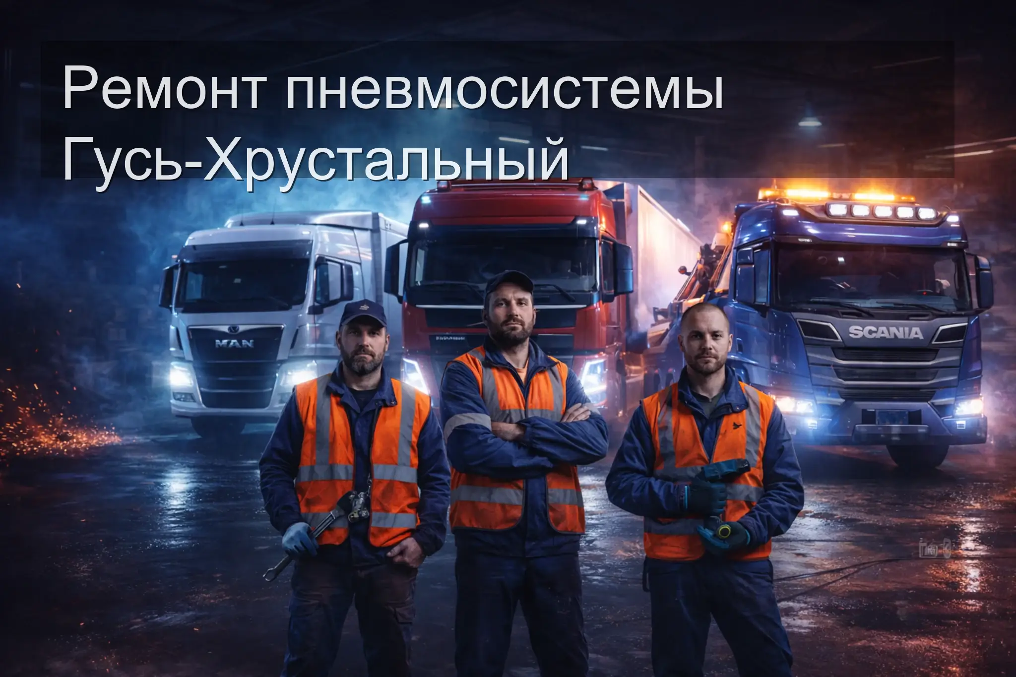 Ремонт пневмосистемы Гусь-Хрустальный — выезд на место