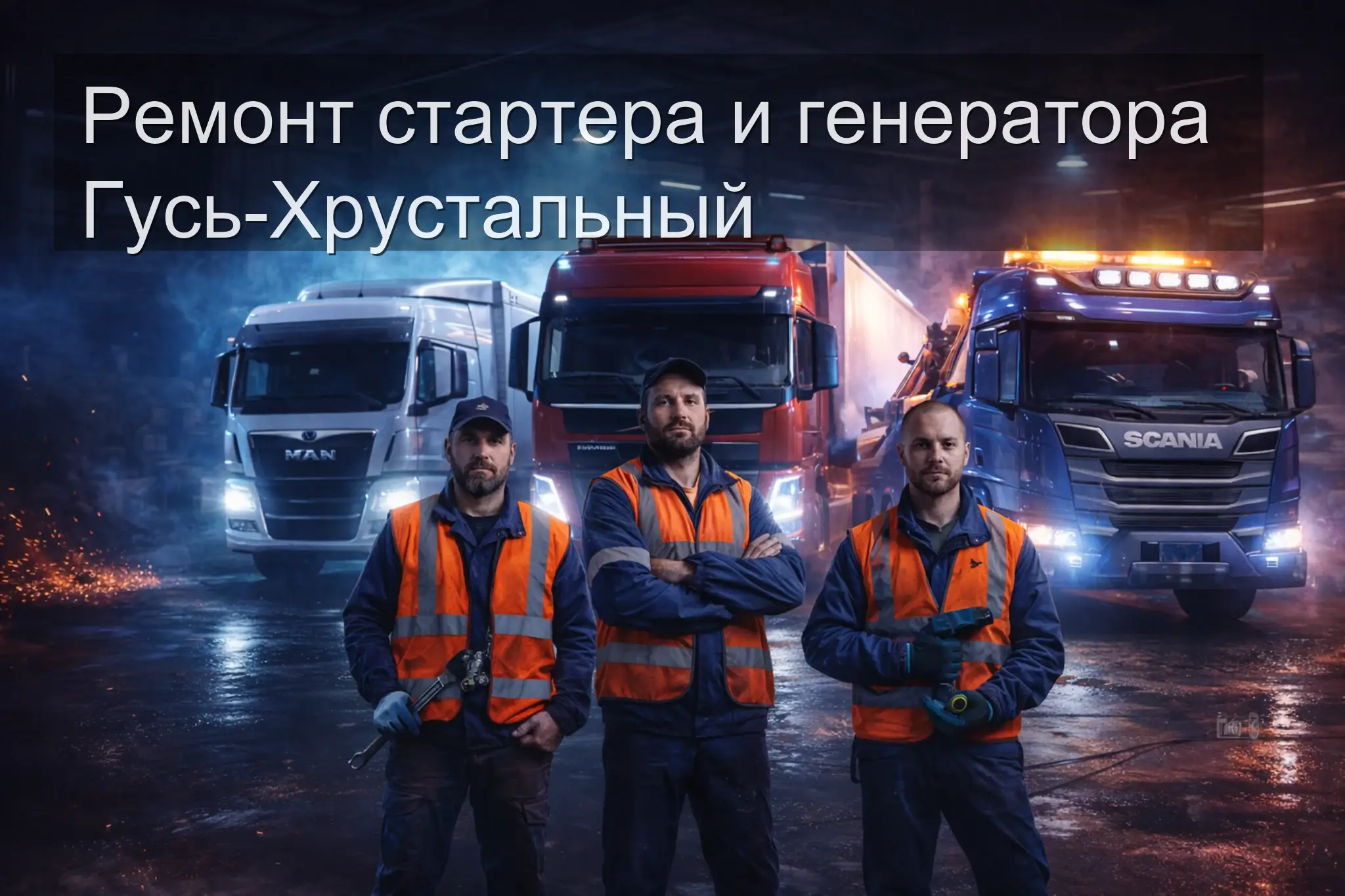 Ремонт стартера и генератора Гусь-Хрустальный — выезд на место