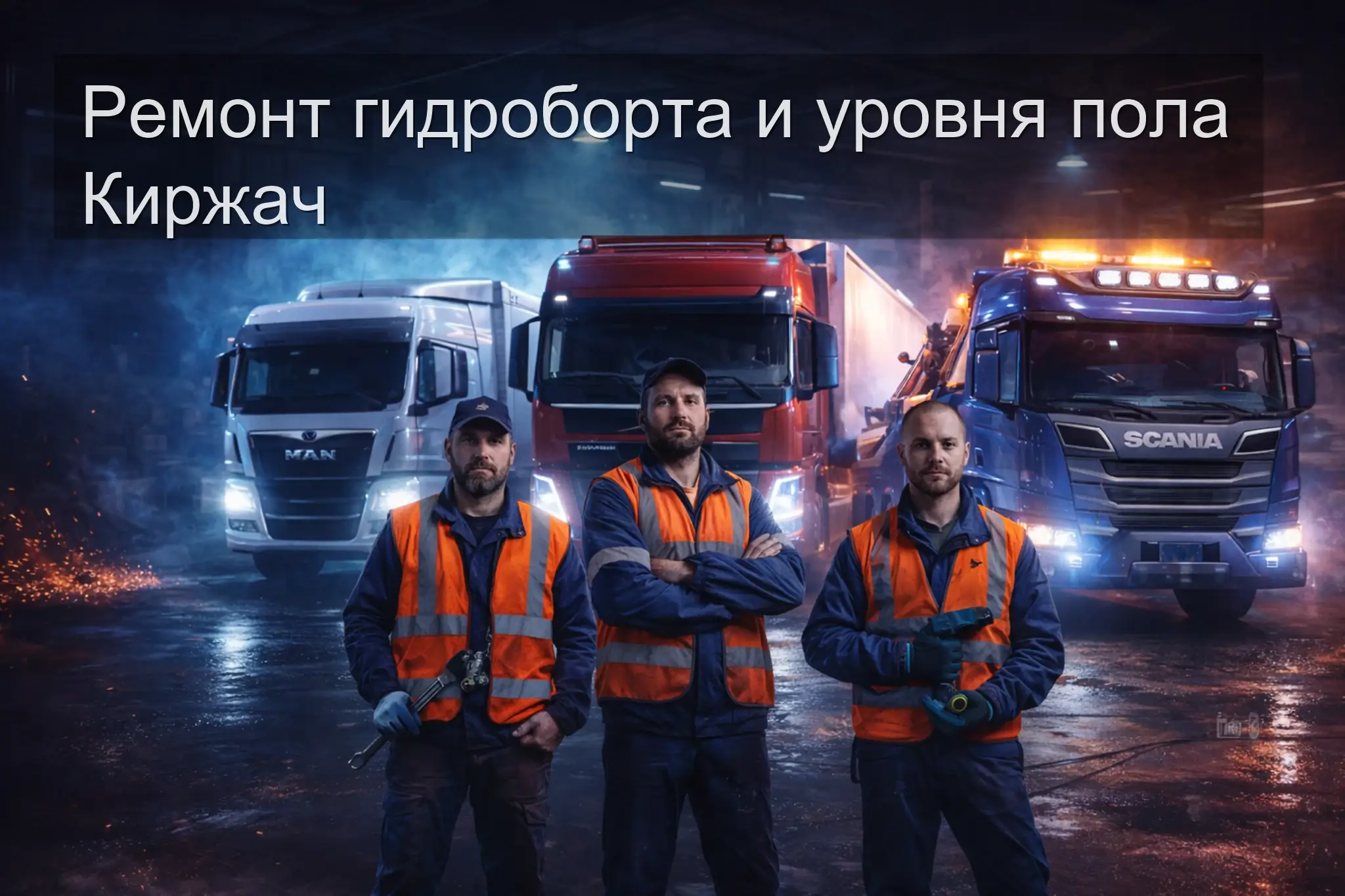 Ремонт гидроборта и уровня пола Киржач — выезд на место