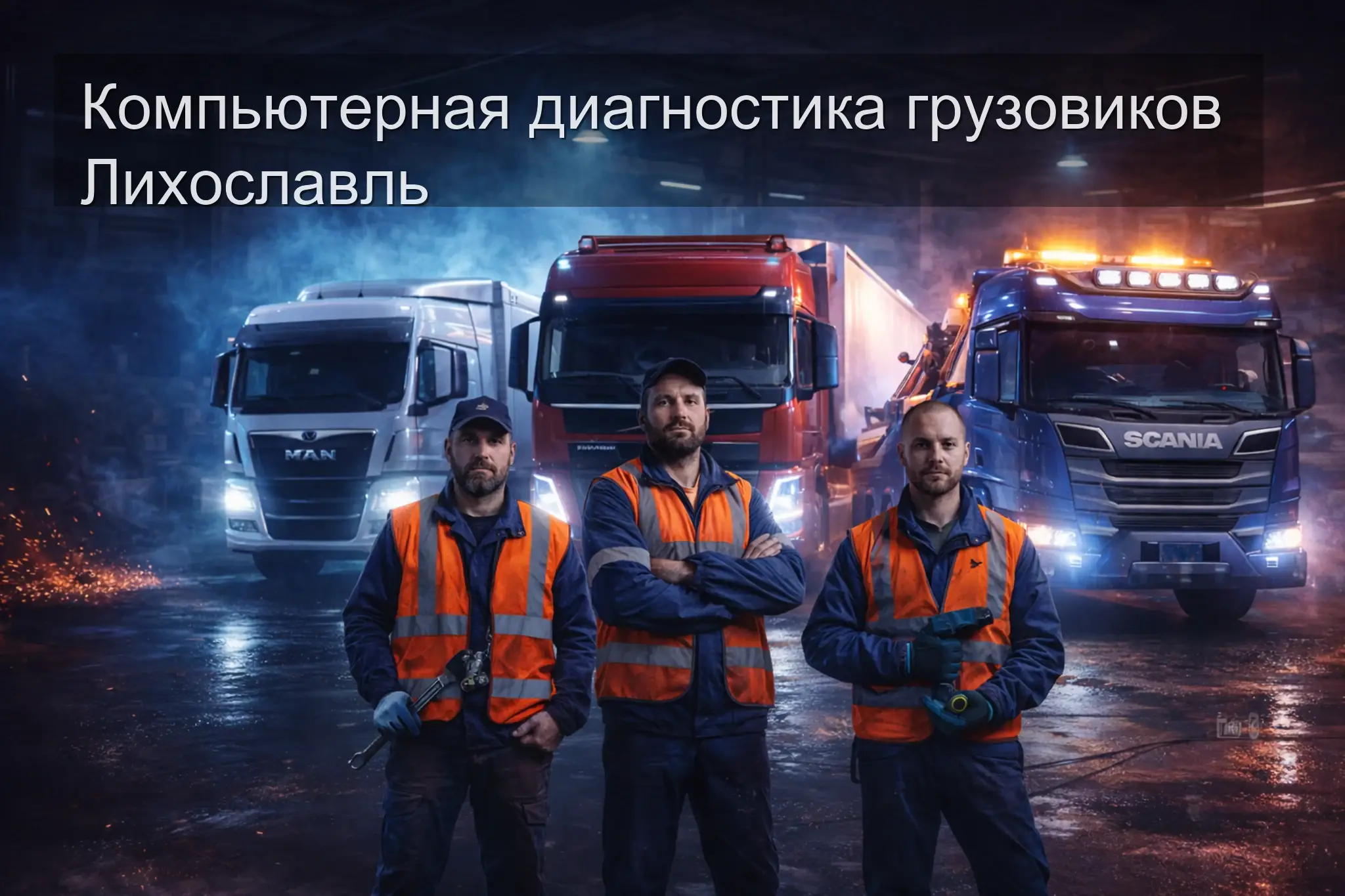 Компьютерная диагностика грузовиков Лихославль — выезд на место