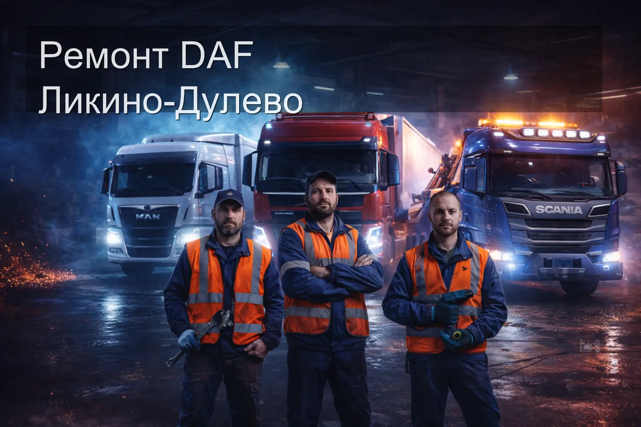 Ремонт DAF Ликино-Дулево — выездной сервис