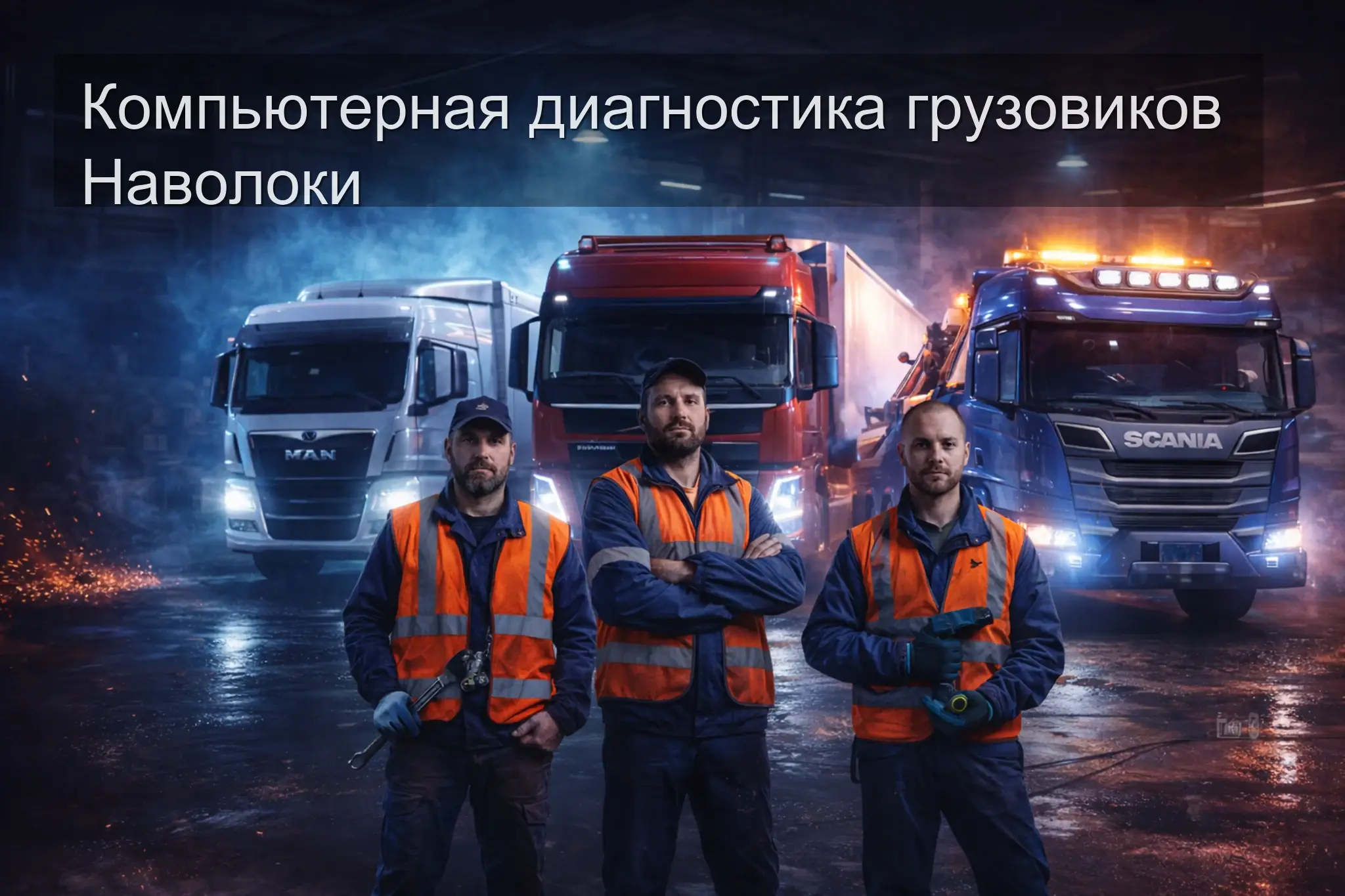 Компьютерная диагностика грузовиков Наволоки — выезд на место