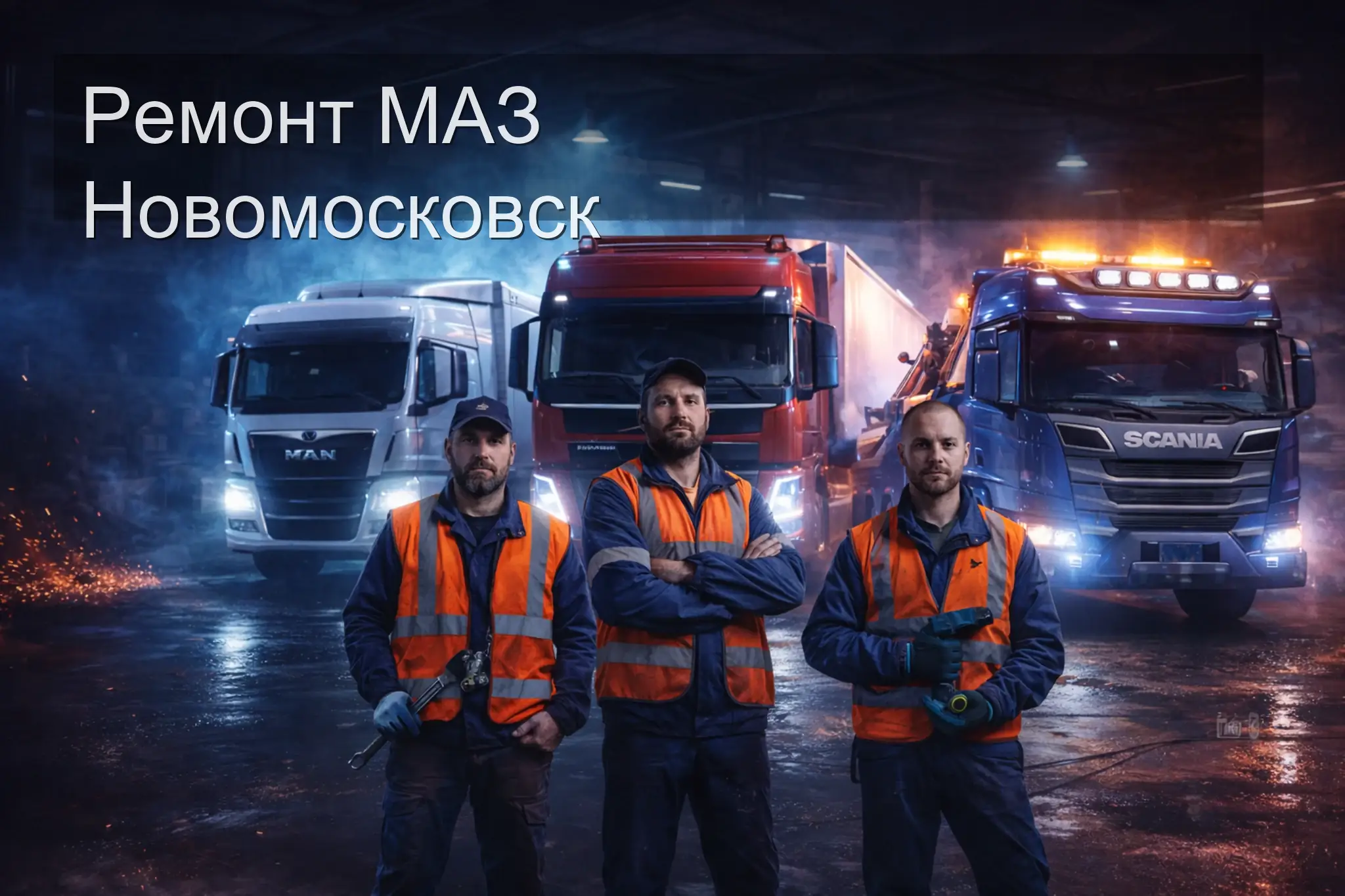 Ремонт МАЗ Новомосковск — выездной сервис