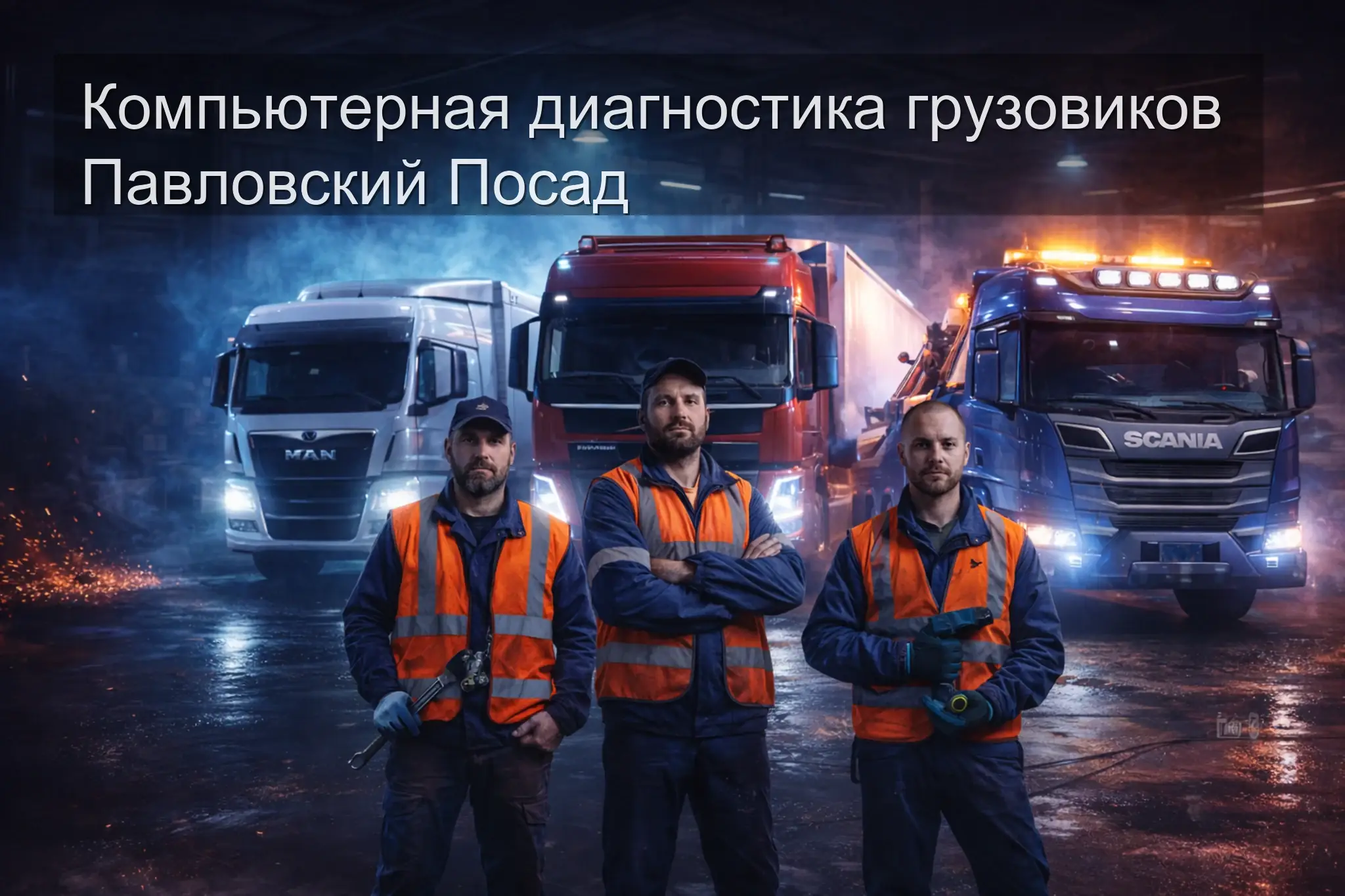 Компьютерная диагностика грузовиков Павловский Посад — выезд на место