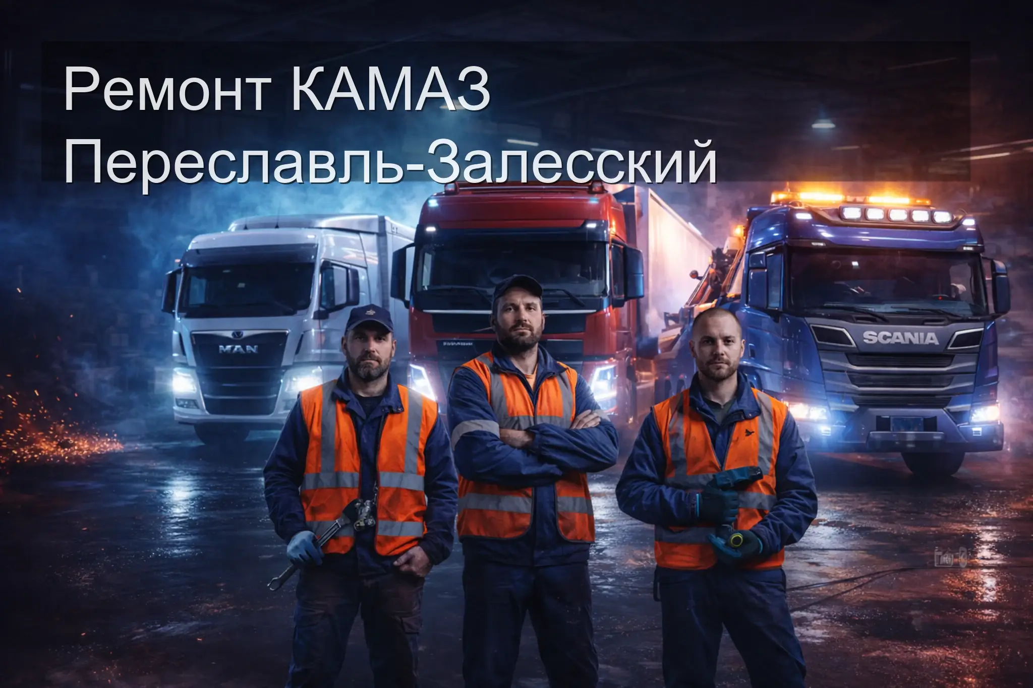 Ремонт КАМАЗ Переславль-Залесский — выездной сервис