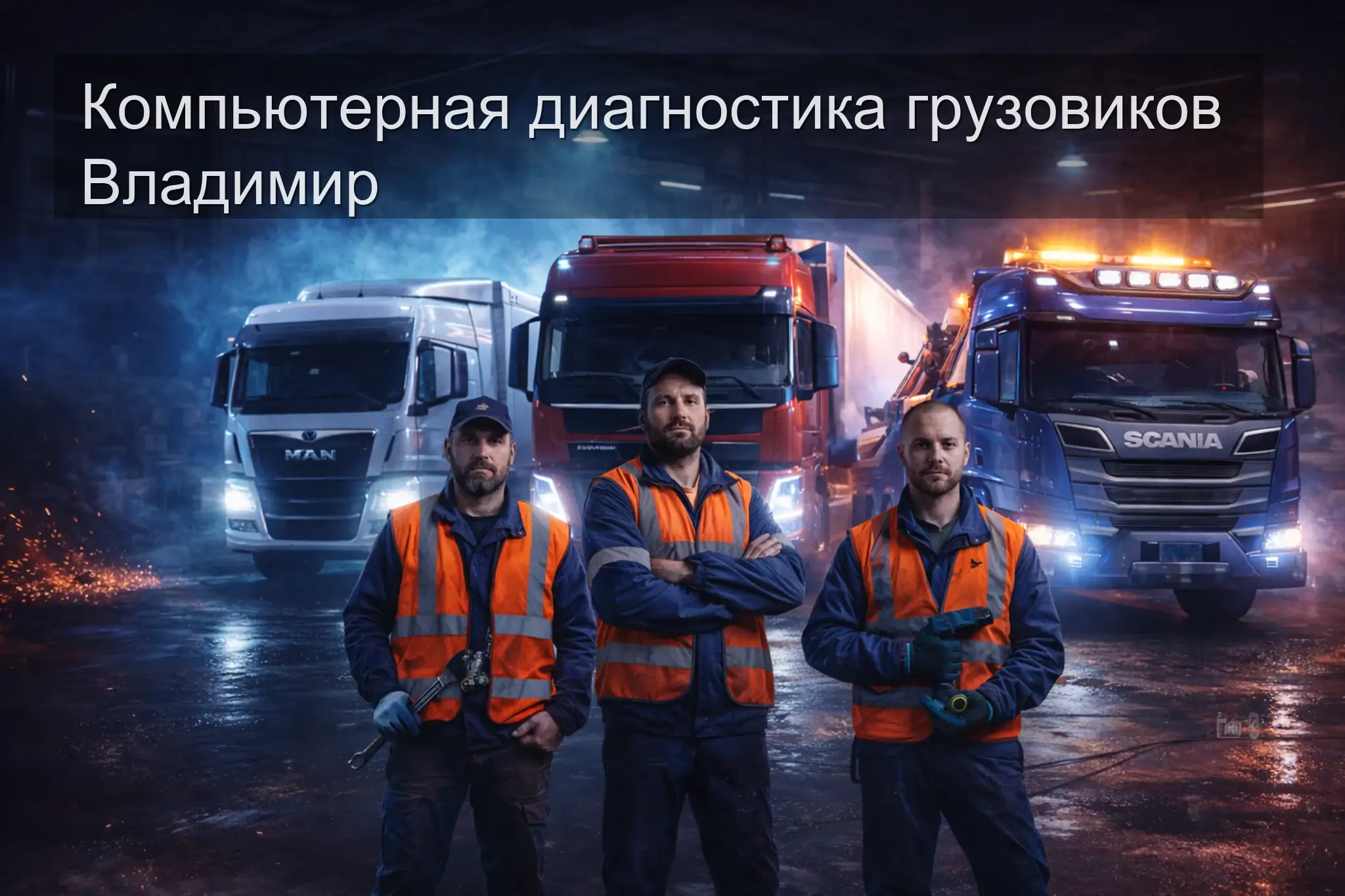Компьютерная диагностика грузовиков Владимир — выезд на место